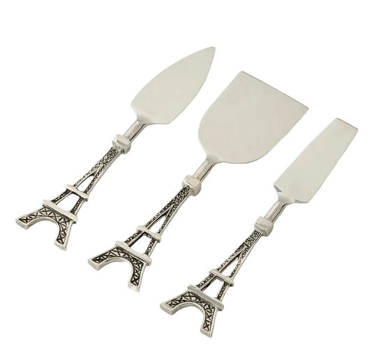 Eiffel Tower Elegance Cheese Knife Set (3pcs)