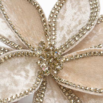 Holiday Luxe Poinsettia Clip Decoration