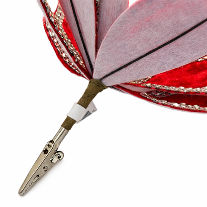 Holiday Luxe Poinsettia Clip Decoration