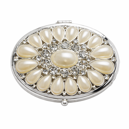 Elegant Silver Pearl Jewellery Box