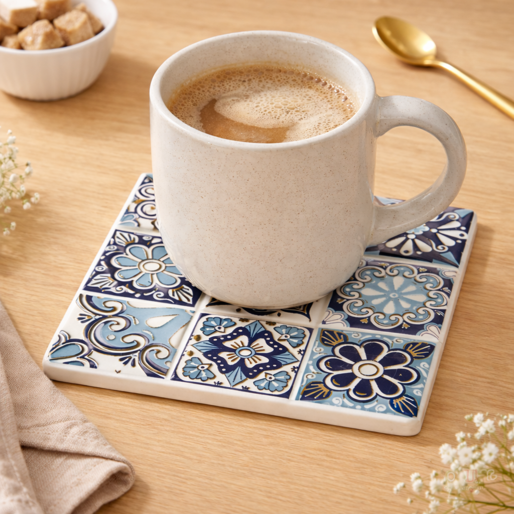 Ocean Harlow Ceramic Coaster Set (4pcs)