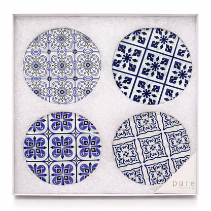 Ocean Harlow Ceramic Coaster Set (4pcs)