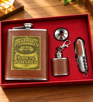 Jack Daniel’s Hip Flask Gift Set