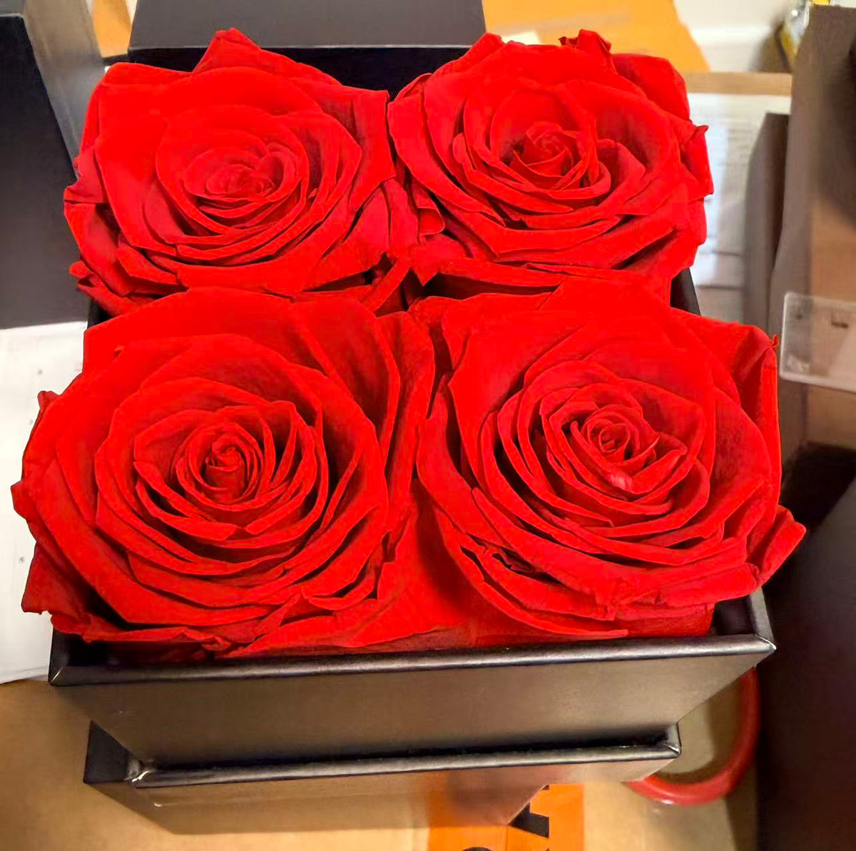 Preserved Rose Square Gift Box
