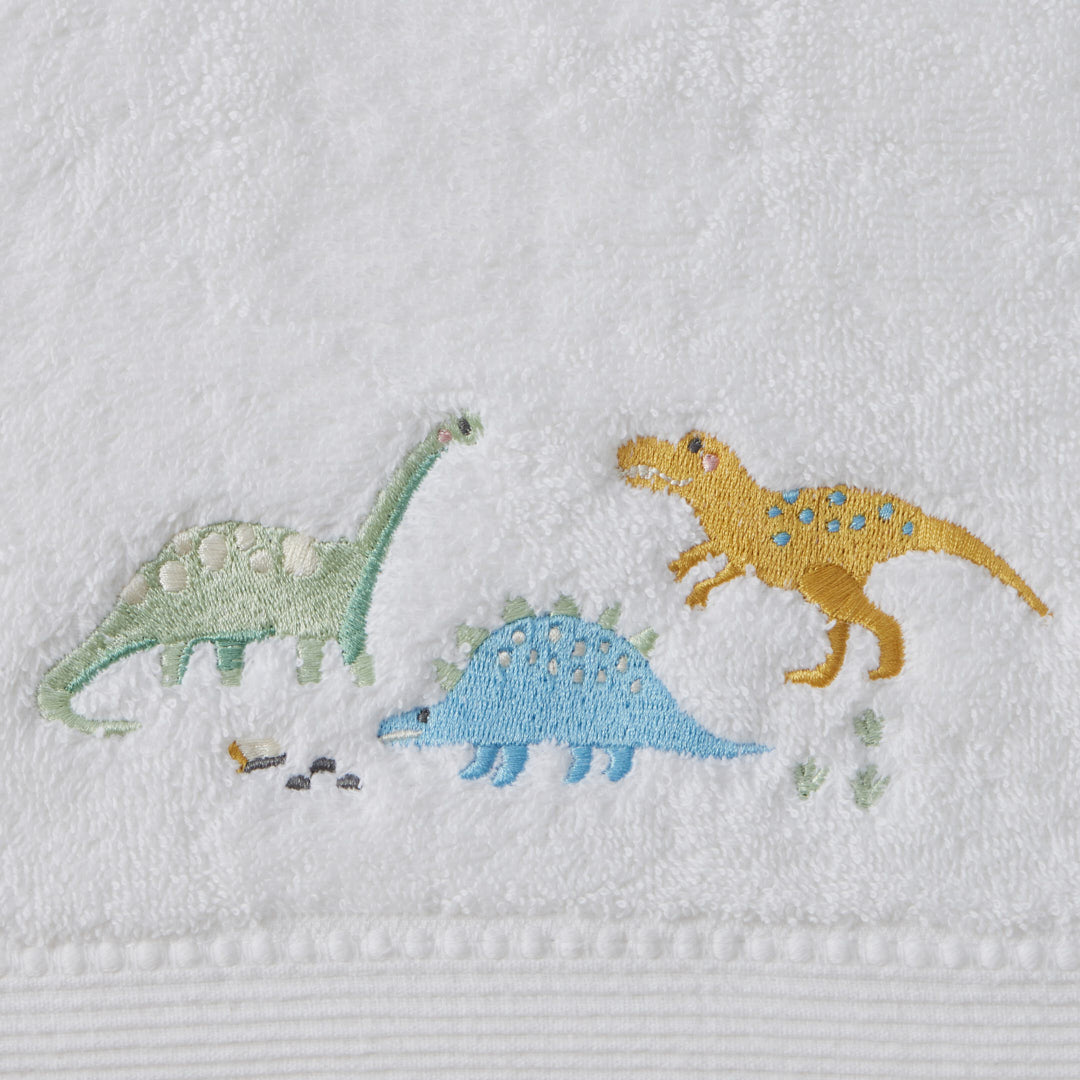 Dallying Dino Bath Gift Set – Towel & Face Washer (by Jiggle & Giggle)