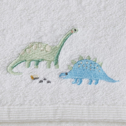 Dallying Dino Bath Gift Set – Towel & Face Washer (by Jiggle & Giggle)