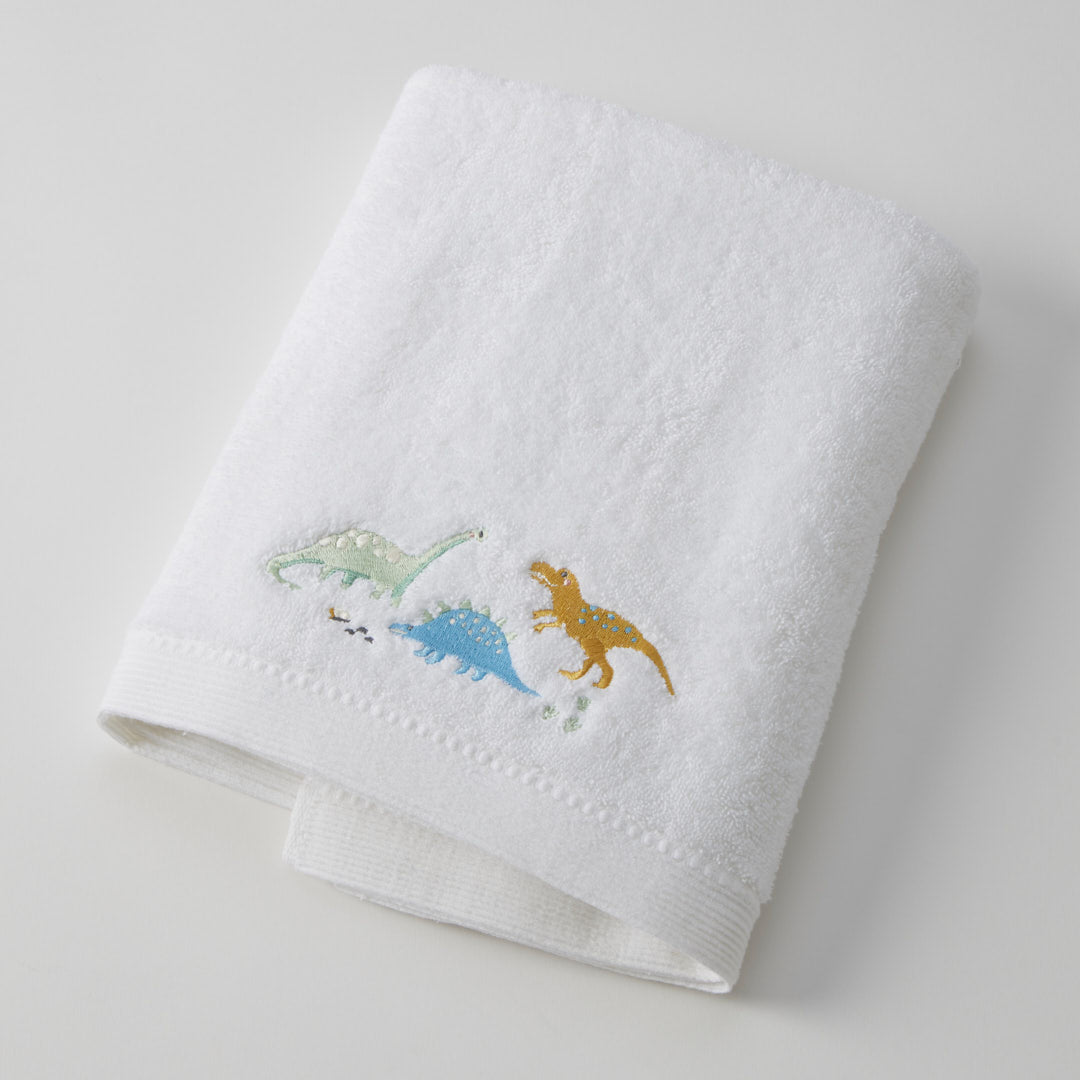 Dallying Dino Bath Gift Set – Towel & Face Washer (by Jiggle & Giggle)