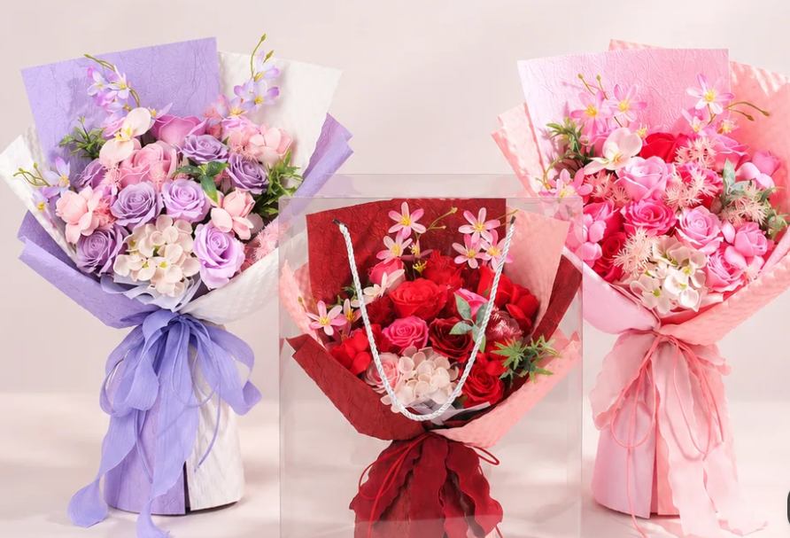 Romantic Garden Soap Flower Bouquet