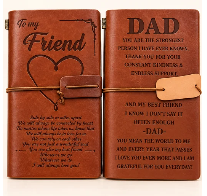 Vintage Brown Leather Journal