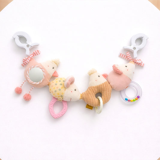 Baby pram chain fairy toy with mirror and rattle sensory newborn gift Australia