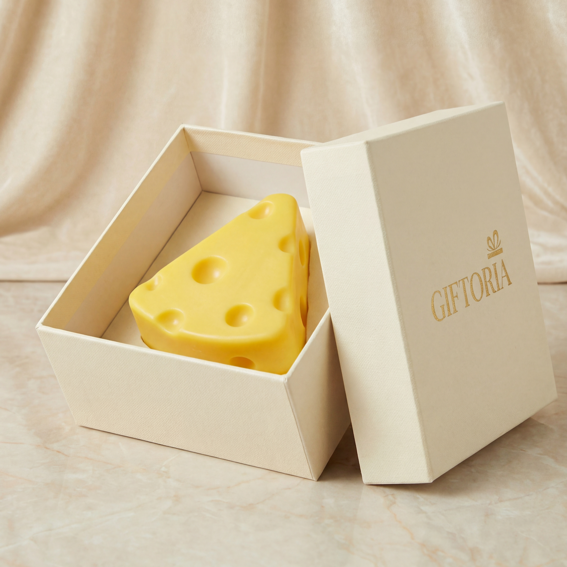 Gift Ready Cheese Silk Protein Cleansing Soap presented inside a premium gift box