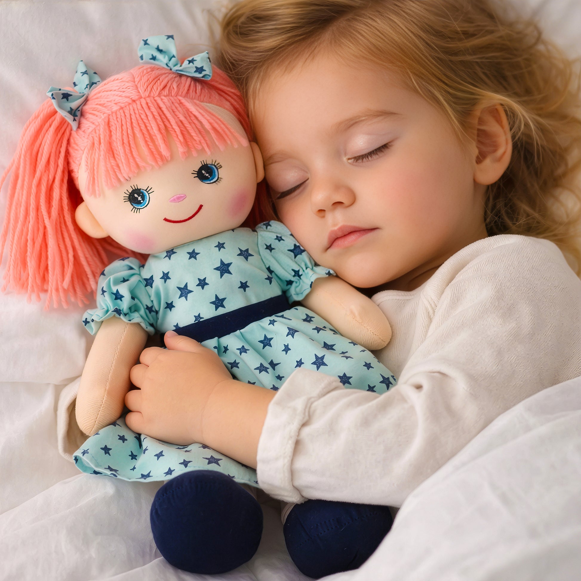 Eva plush doll toy for kids as bedtime comfort companion