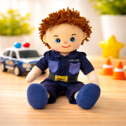 Plush doll toy gift for kids Lewis police officer by Giftoria Australia