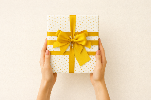 Ready to gift presentation with elegant wrapping by Giftoria Australia