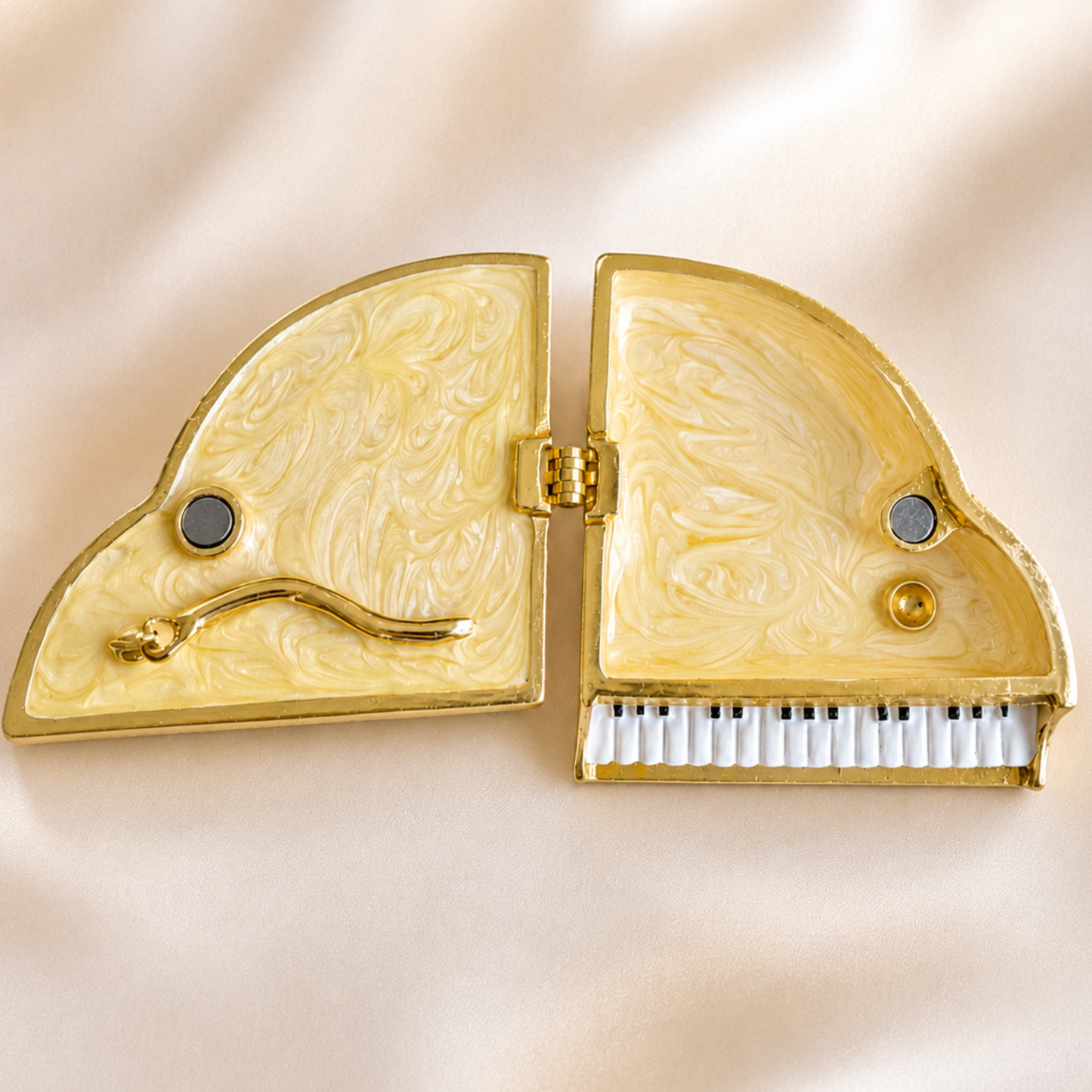 Classic Crystal Grand Piano Jewellery Box